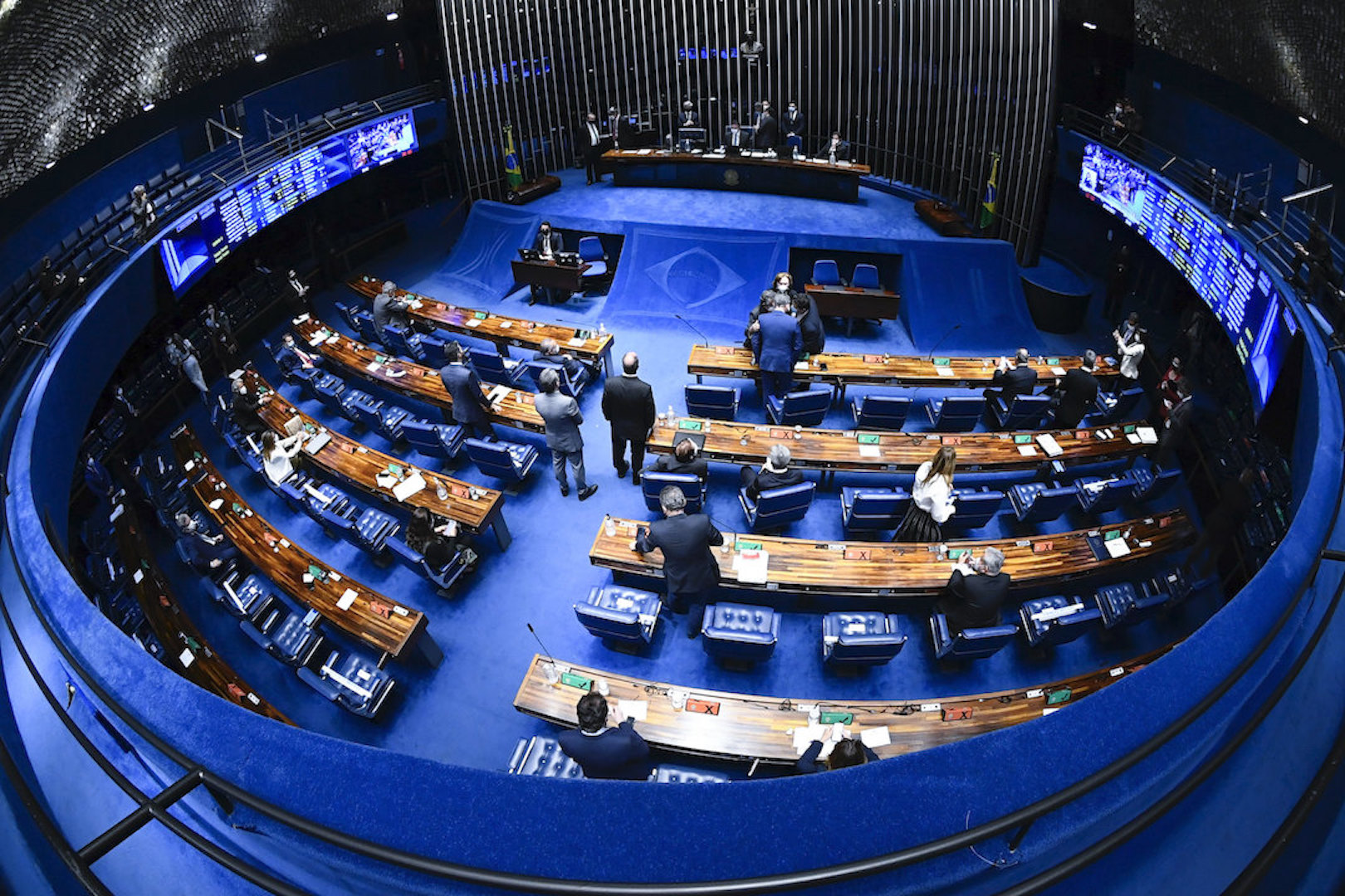 O plenário do Senado Federal.